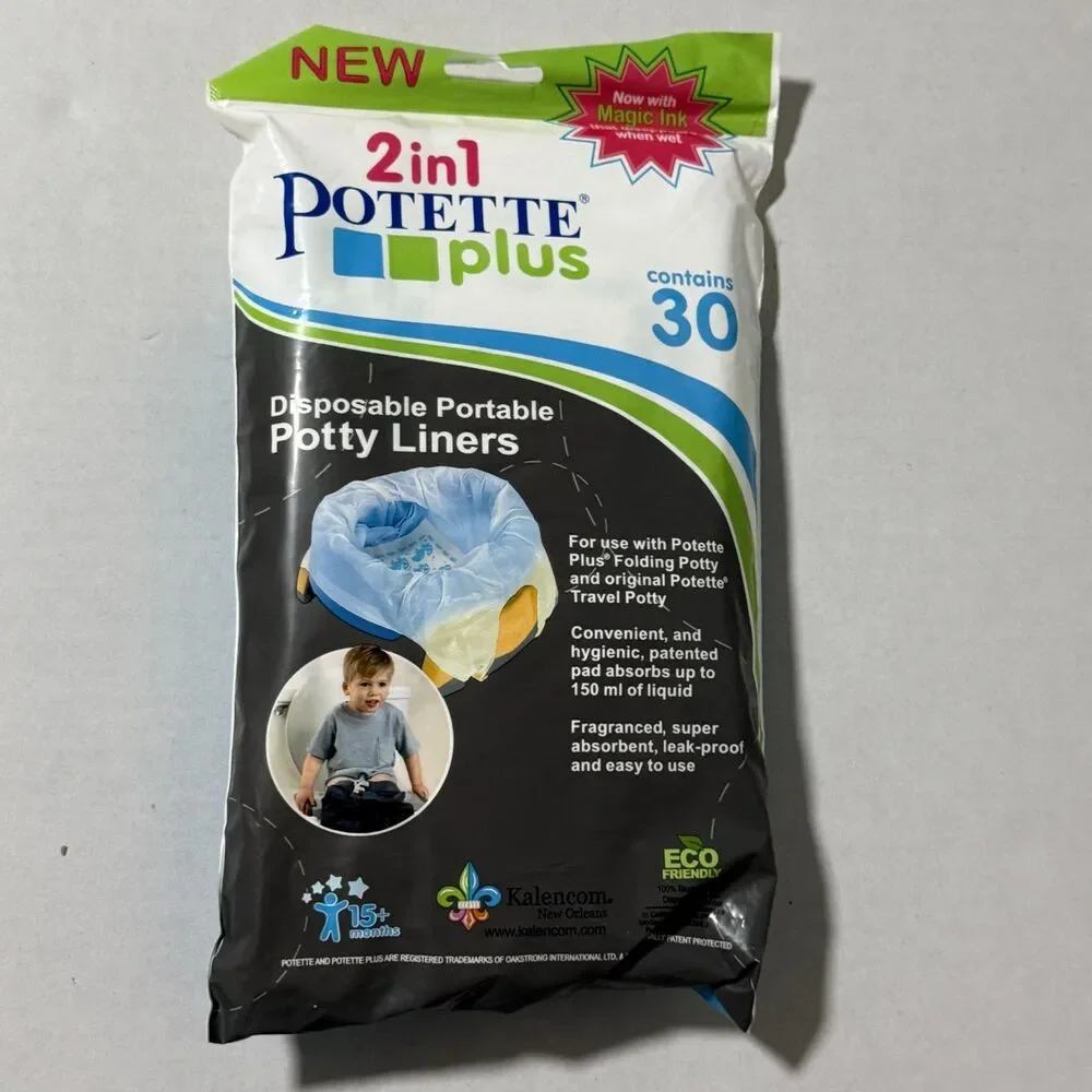Fold ‘N’ Go Travel Potty + 30 Disposable Leakproof Liners Bundle